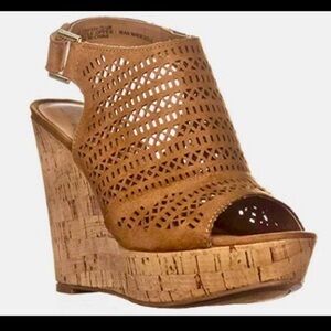 American Rag Charlize Cognac Cork Wedge